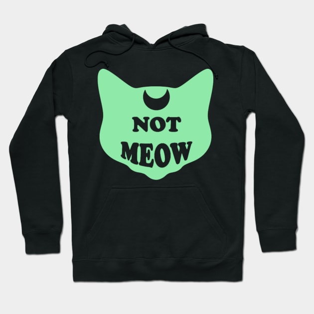 Not Meow (Pastel Mint) Hoodie by Not Meow Designs 